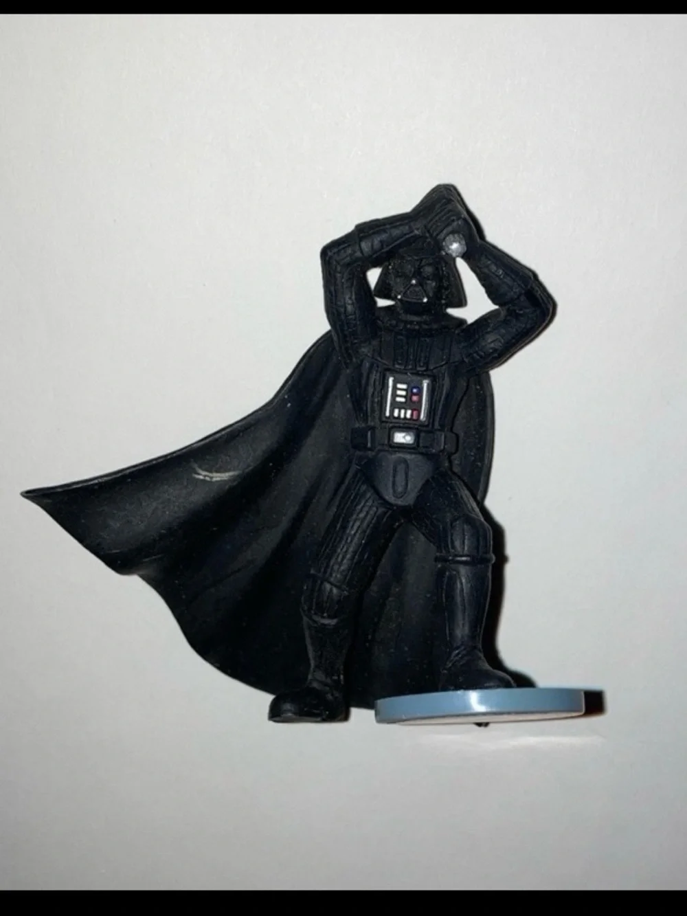 Darth Vader 3.5 in figure; Applause, bent saber & base